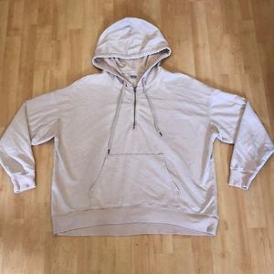 Aerie quarter-zip oversized hoodie